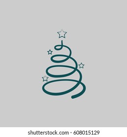 Pictograph of christmas tree