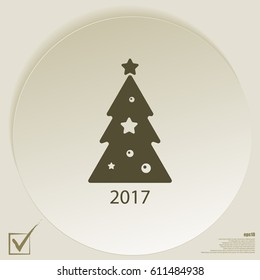 Pictograph of christmas tree