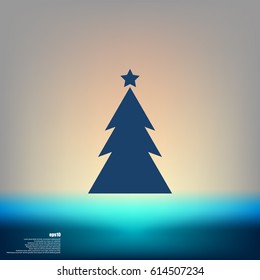 Pictograph of christmas tree