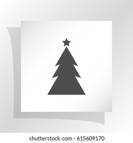 Pictograph of christmas tree