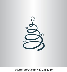 Pictograph of christmas tree