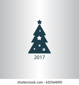 Pictograph of christmas tree