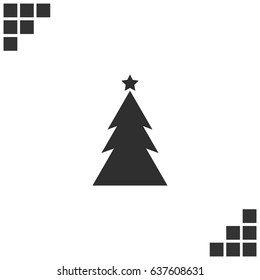 Pictograph of christmas tree
