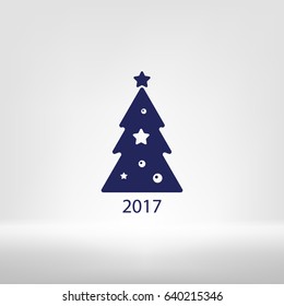 Pictograph of christmas tree