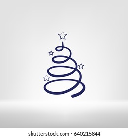 Pictograph of christmas tree