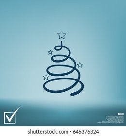 Pictograph of christmas tree
