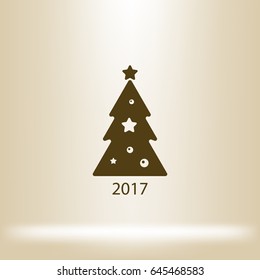 Pictograph of christmas tree