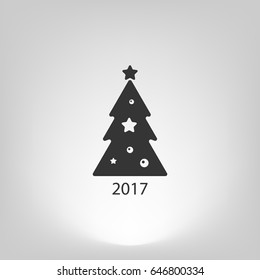 Pictograph of christmas tree
