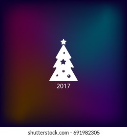 Pictograph of christmas tree