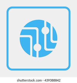 Pictograph of circuit board.