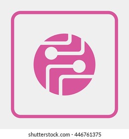 Pictograph of circuit board.