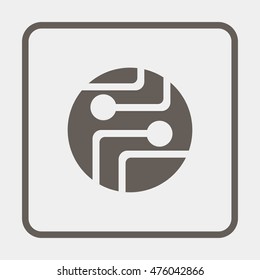 Pictograph of circuit board.