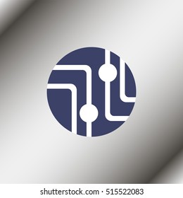 Pictograph of circuit board.
