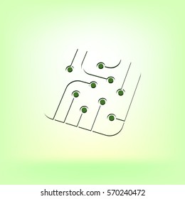 Pictograph of circuit board