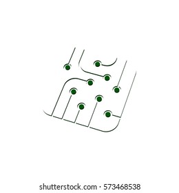Pictograph of circuit board