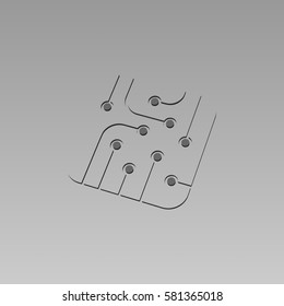 Pictograph of circuit board