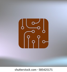 Pictograph of circuit board