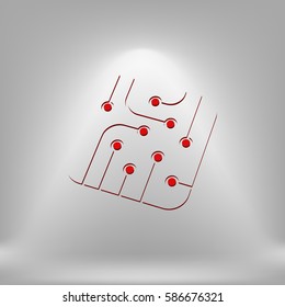 Pictograph of circuit board