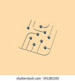 Pictograph of circuit board