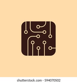 Pictograph of circuit board