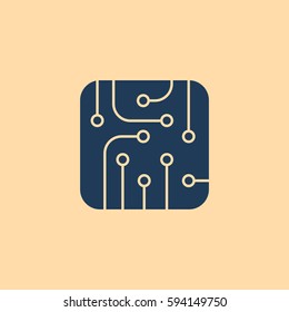 Pictograph of circuit board