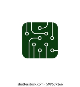 Pictograph of circuit board