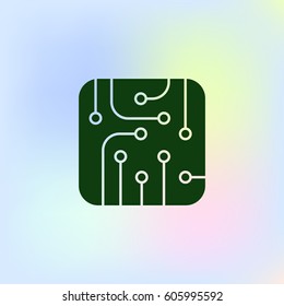 Pictograph of circuit board