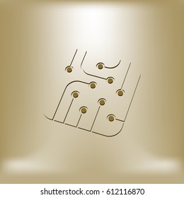 Pictograph of circuit board