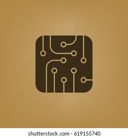 Pictograph of circuit board