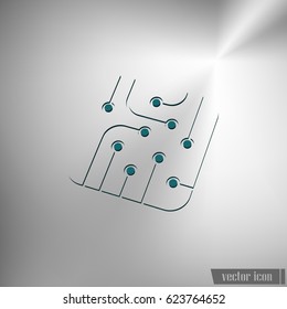 Pictograph of circuit board