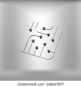 Pictograph of circuit board