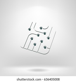 Pictograph of circuit board