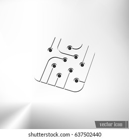 Pictograph of circuit board