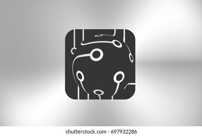 Pictograph of circuit board