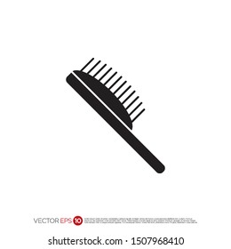 Pictograph of comb for template logo, icon, and identity vector designs.