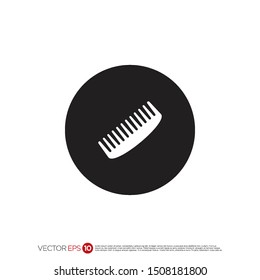 Pictograph of comb for template logo, icon, and identity vector designs.