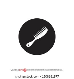 Pictograph of comb for template logo, icon, and identity vector designs.
