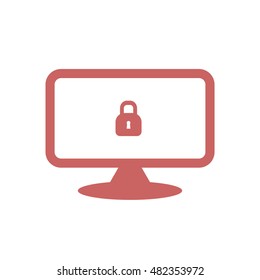 Pictograph of computer icon.