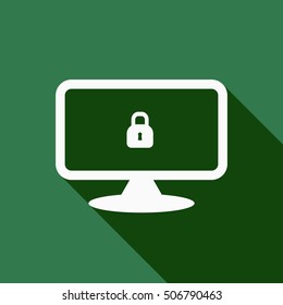 Pictograph of computer icon.