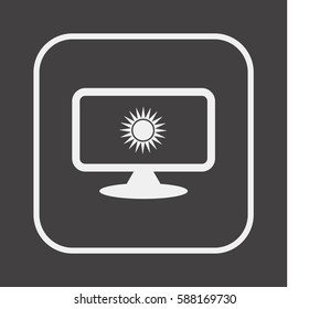 Pictograph of computer  icon.