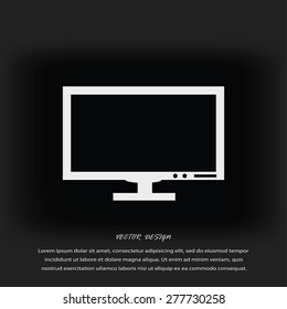 Pictograph of computer vector icon