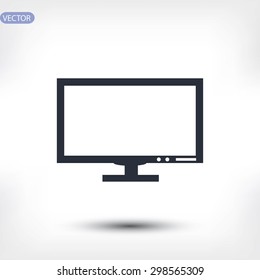 Pictograph of computer vector icon
