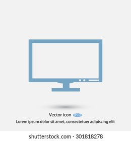 Pictograph of computer vector icon