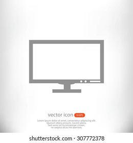 Pictograph of computer vector icon