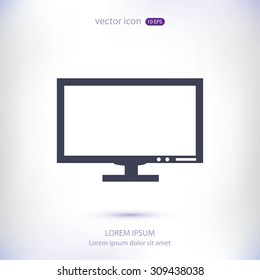 Pictograph of computer vector icon