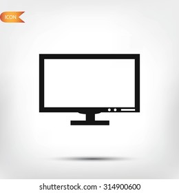 Pictograph of computer vector icon