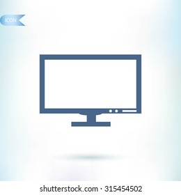 Pictograph of computer vector icon