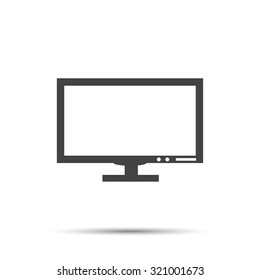 Pictograph of computer vector icon