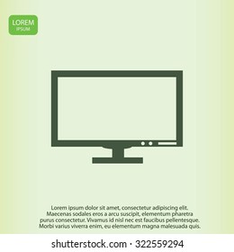 Pictograph of computer vector icon