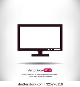 Pictograph of computer vector icon